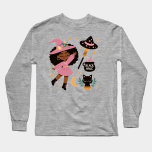 Black girl doing magic Long Sleeve T-Shirt